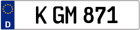 Trailer License Plate